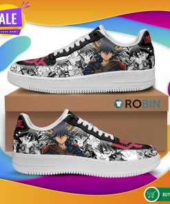 Yugioh Shoes Yusei Fudo Air Force Sneakers Yu Gi Oh Anime Custom NAF Shoes