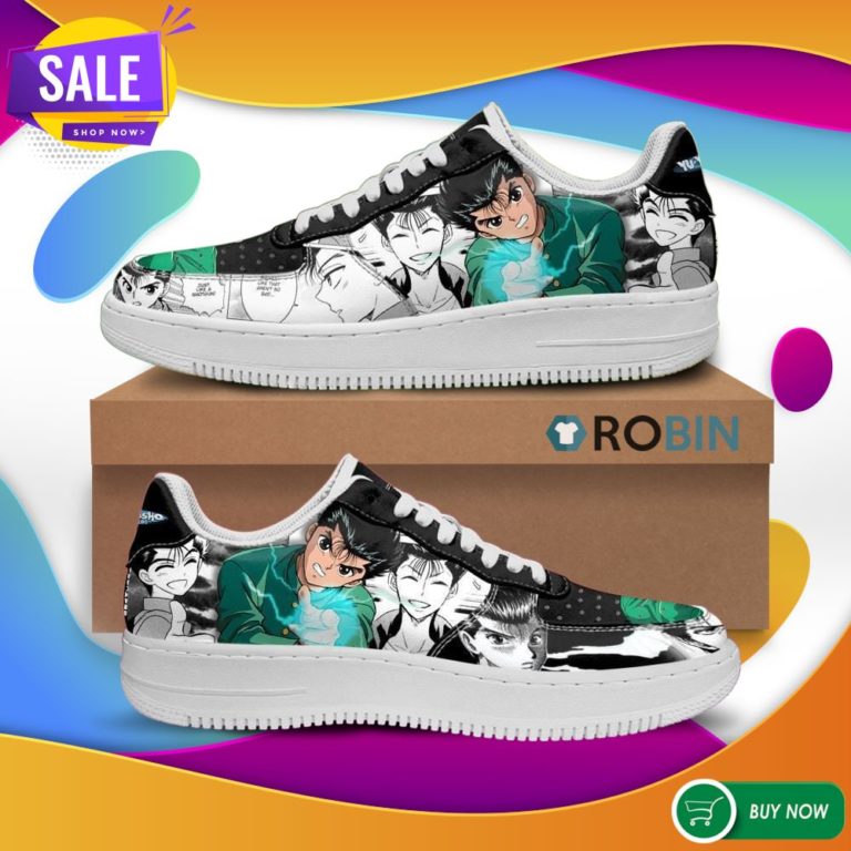 Yusuke Urameshi Air Force Sneakers Yu Yu Hakusho Anime Manga Shoes