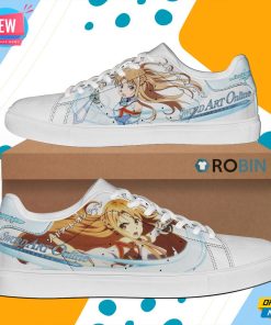 Yuuki Asuna Skate Shoes Sword Art Online Anime Sneaker Yuuki Asuna Skate Shoes Sword Art Online Anime Sneaker
