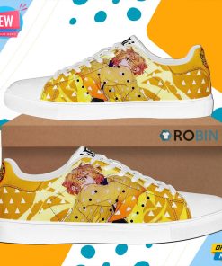 Zenitsu Agatsuma Skate Shoes Demon Slayer Anime Custom Sneaker