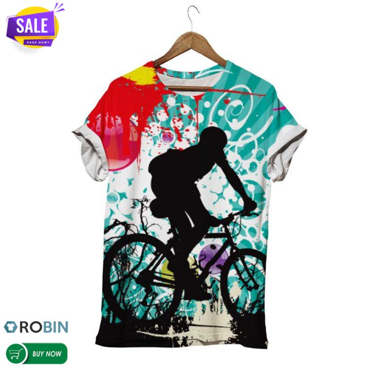 Rider Bicycle  3D All Over Print T-Shirt