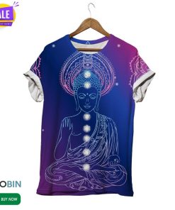 Violet Buddha Buddhism  3D All Over Print T-Shirt