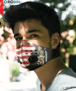 Baby Yoda And Groot Hug Boise State Broncos Face Mask with Replaceable N95 Filter Baby Yoda And Groot Hug Boise State Broncos Face Mask with Replaceable N95 Filter