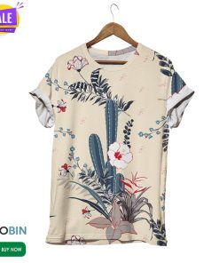 Blooming Cactus  3D All Over Print T-Shirt
