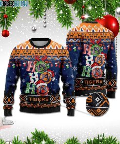 Auburn Tigers Ho Ho Ho 3D Print Christmas Wool Sweater Auburn Tigers Ho Ho Ho 3D Print Christmas Wool Sweater