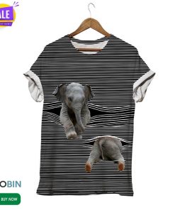 Be Strong Elephant  3D All Over Print T-Shirt
