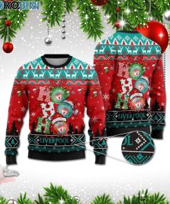 Liverpool Ho Ho Ho 3D Print Christmas Wool Sweater Liverpool Ho Ho Ho 3D Print Christmas Wool Sweater
