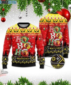 Watford Ho Ho Ho 3D Print Christmas Wool Sweater