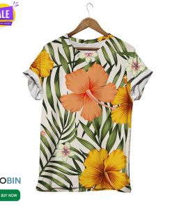 Hot Summer Hibiscus  3D All Over Print T-Shirt