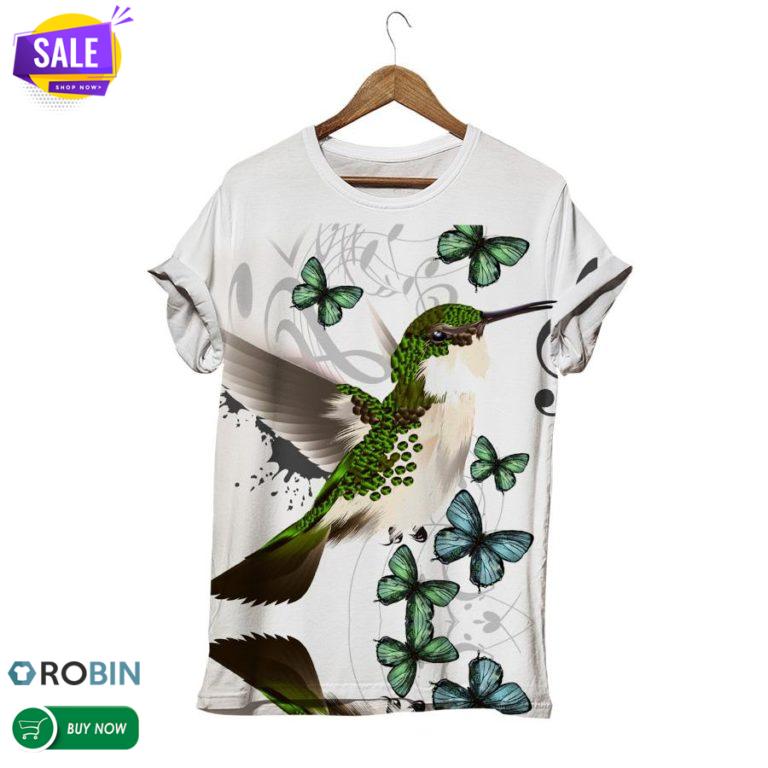Hummingbird Nature Lover  3D All Over Print T-Shirt