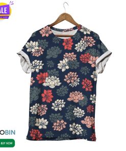 Colorful Lotus  3D All Over Print T-Shirt
