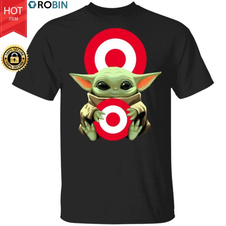 Baby Yoda Hugs Target Circle Shirt
