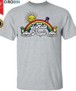 Bear Rainbow I Hate People Shirt