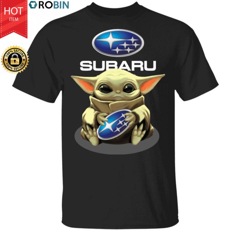 Baby Yoda Hug Subaru Shirt