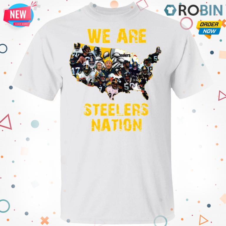 Pittsburgh Steelers We Are Steelers Nation American Map Shirt
