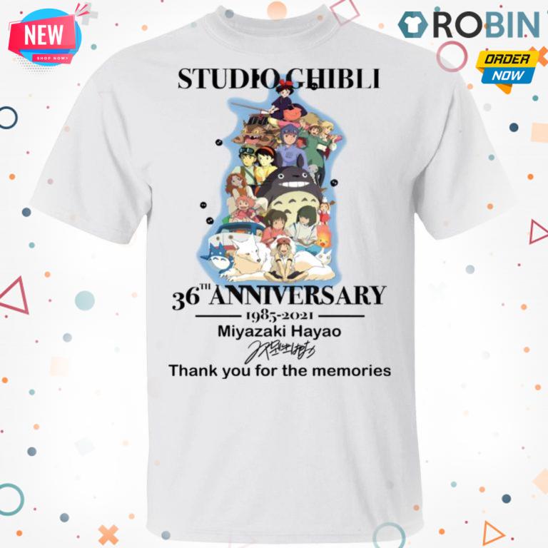 Studio Ghibli 36th Anniversary 1985 2021 Miyazaki Haya Shirt