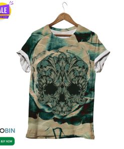 Hazy Skull Pain  3D All Over Print T-Shirt