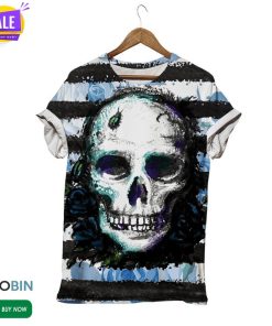 Scary Skull  3D All Over Print T-Shirt