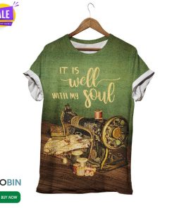 It Is Well With My Soul Vintage  3D All Over Print T-Shirt It Is Well With My Soul Vintage  3D All Over Print T-Shirt