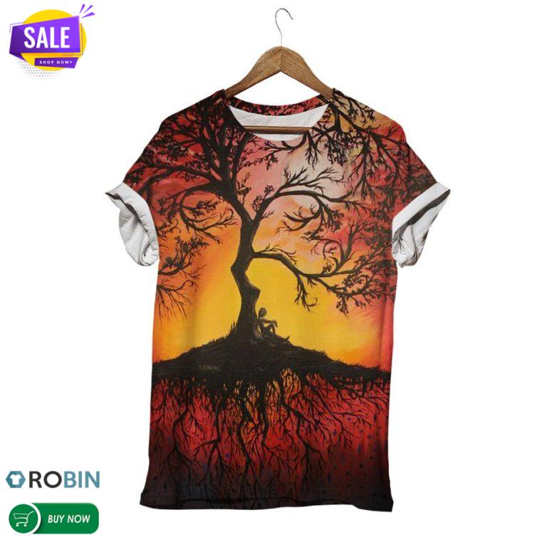 Brilliant Tree Of Life  3D All Over Print T-Shirt