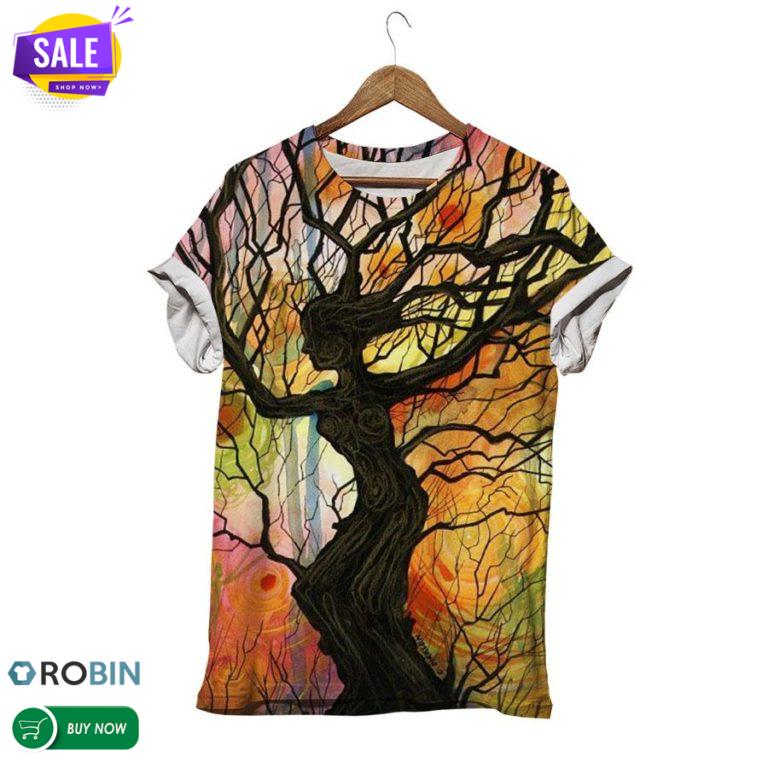 Mother Of Nature Tree  3D All Over Print T-Shirt