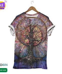 Colorful Tree Of Life  3D All Over Print T-Shirt