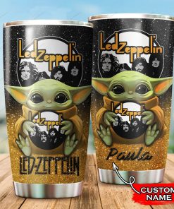 Baby Yoda Hug Led Zeppelin Band Tumbler Cup Baby Yoda Hug Led Zeppelin Band Tumbler Cup