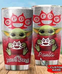 Baby Yoda Hug Five Finger Death Punch Band Tumbler Cup Baby Yoda Hug Five Finger Death Punch Band Tumbler Cup