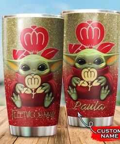 Baby Yoda Hug Fleetwood Mac Band Tumbler Cup Baby Yoda Hug Fleetwood Mac Band Tumbler Cup