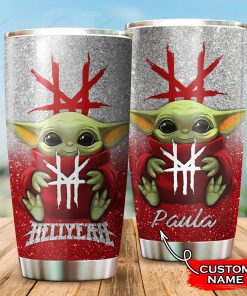 Baby Yoda Hug Hellyeah Band Tumbler Cup Baby Yoda Hug Hellyeah Band Tumbler Cup