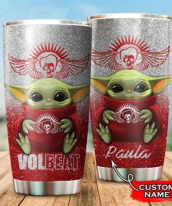 Baby Yoda Hug Volbeat Band Tumbler Cup