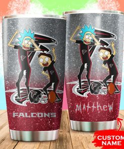 Atlanta Falcons Rick and Morty Custom Name Tumbler