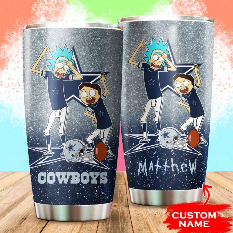 Dallas Cowboys Rick and Morty Custom Name Tumbler