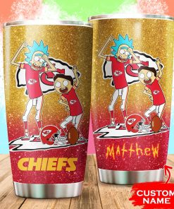 Kansas City Chiefs Rick and Morty Custom Name Tumbler