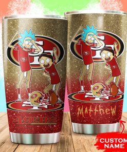 San Francisco 49ers Rick and Morty Custom Name Tumbler