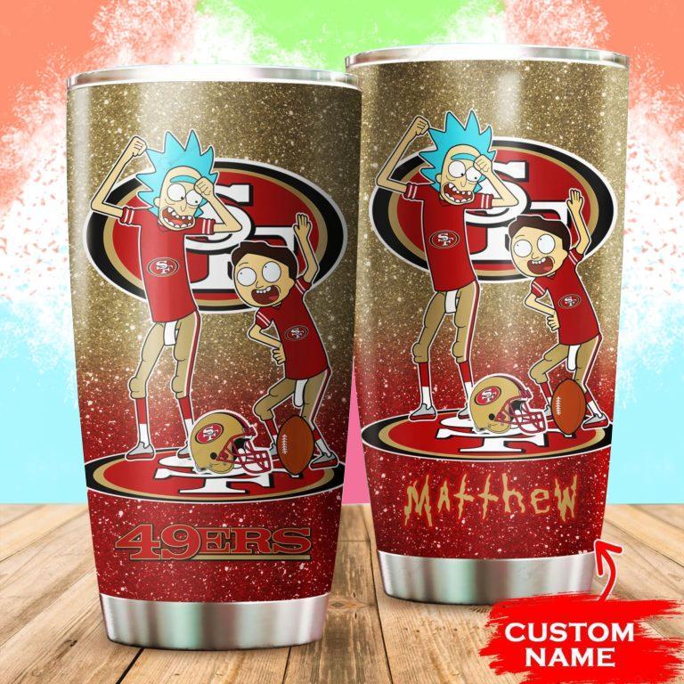 San Francisco 49ers Rick and Morty Custom Name Tumbler