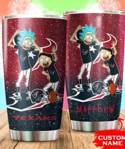 Houston Texans Rick and Morty Custom Name Tumbler