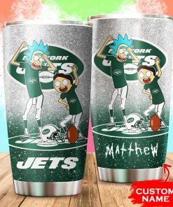 New York Jets Rick and Morty Custom Name Tumbler