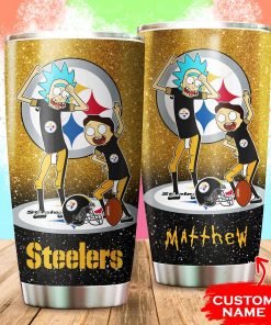 Pittsburgh Steelers Rick and Morty Custom Name Tumbler
