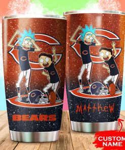 Chicago Bears Rick and Morty Custom Name Tumbler