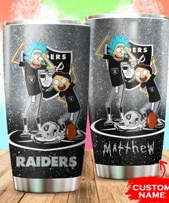 Oakland Raiders Rick and Morty Custom Name Tumbler Oakland Raiders Rick and Morty Custom Name Tumbler