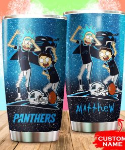 Carolina Panthers Rick and Morty Custom Name Tumbler