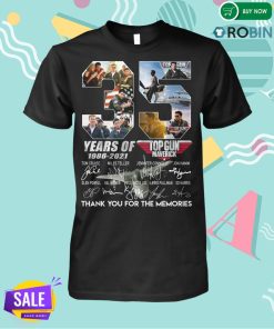 35 Year Of Top Gun Maverick 1986-2021 Signature T Shirt