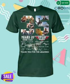 35 Year Of Top Gun Maverick 1986-2021 Signature T Shirt