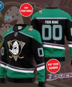 Anaheim Ducks Personalized 3D Full Printed Sweater Anaheim Ducks Personalized 3D Full Printed Sweater