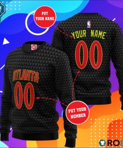 Atlanta Hawks Personalized All Over Print Sweater