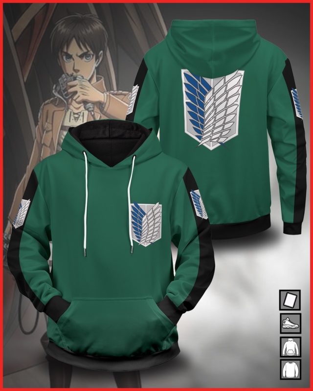 Attack On Titan 3D Print Hoodie