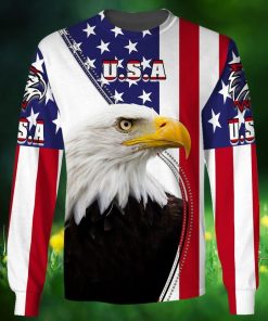 Bald Eagle Usa Flag 3d Print T Shirt, Hoodie, Zip And Sweatshirt
