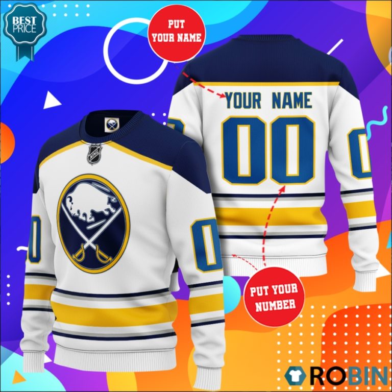Buffalo Sabres Personalized All Over Print Sweater