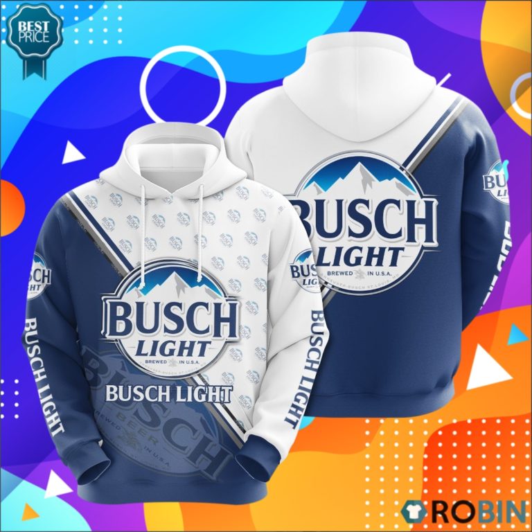 Busch Light Beer 3D Print Hoodie